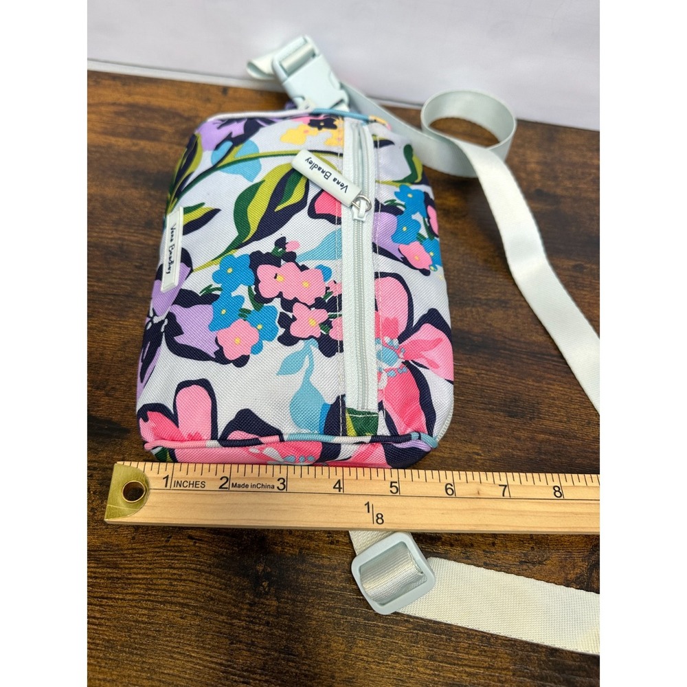 Vera Bradley Lighten Up Belt Bag Marian Floral Blue Pink Fanny Pack Small Medium - Picture 12 of 13